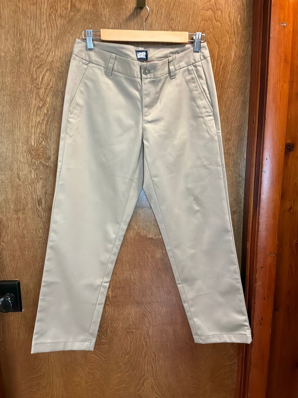 Lands' End Khaki Chino Pants sz 2